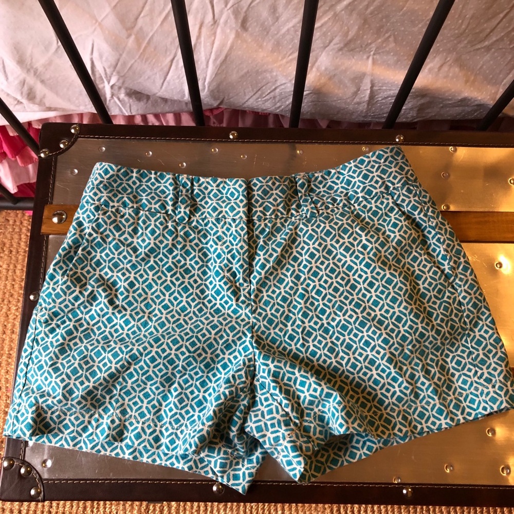 Loft teal shorts
